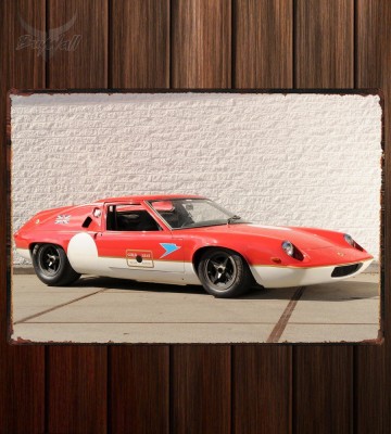 Металлическая табличка Lotus Europa Racing Car (Type 47)